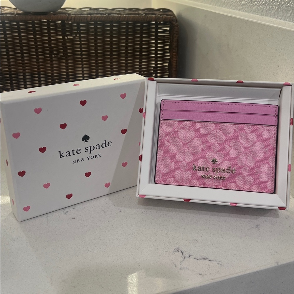 Kate Spade Pink Card Holder NWT